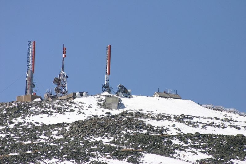 The top of Mt. Washington